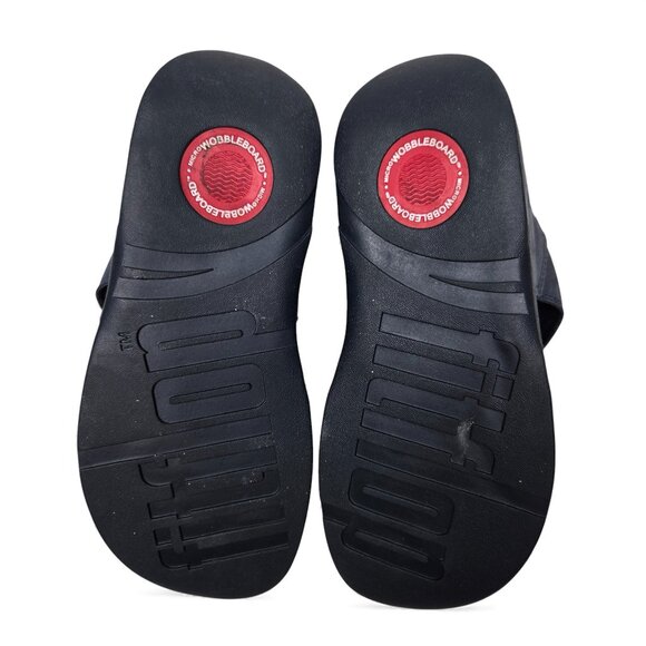 Fitflop Walkstar Blue Nubuck Leather Thong Sandals Women's Resort Casual Beach 7 - Picture 7 of 8